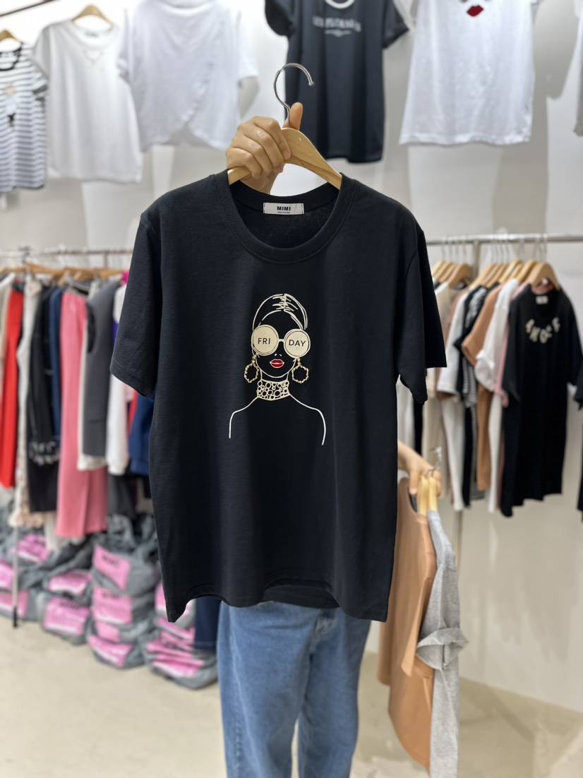 MIMI韓國直郵女裝新品真品24春夏人氣推薦熱賣休閑時尚T恤BUTTER-PT恤圖色4