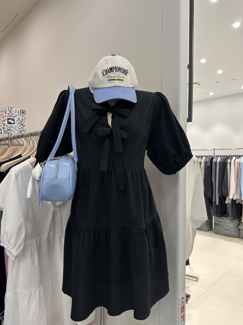 NUT韓國直郵東大門代購女裝新款24春夏職業時尚真品連衣裙NUT連衣裙圖色2