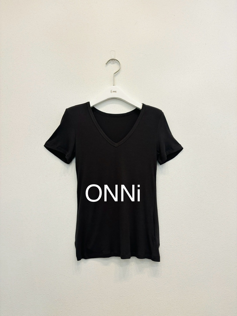 ONNI-P直郵韓國代購女裝新款職業真品推薦人氣休閑24春夏T恤LADYBLACKT恤圖色3