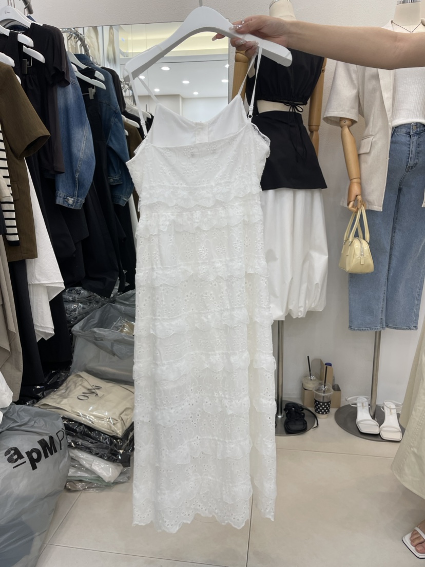 ONNI-P韓國直郵東大門代購女裝新品24春夏休閑職業連衣裙LADYBLACK連衣裙