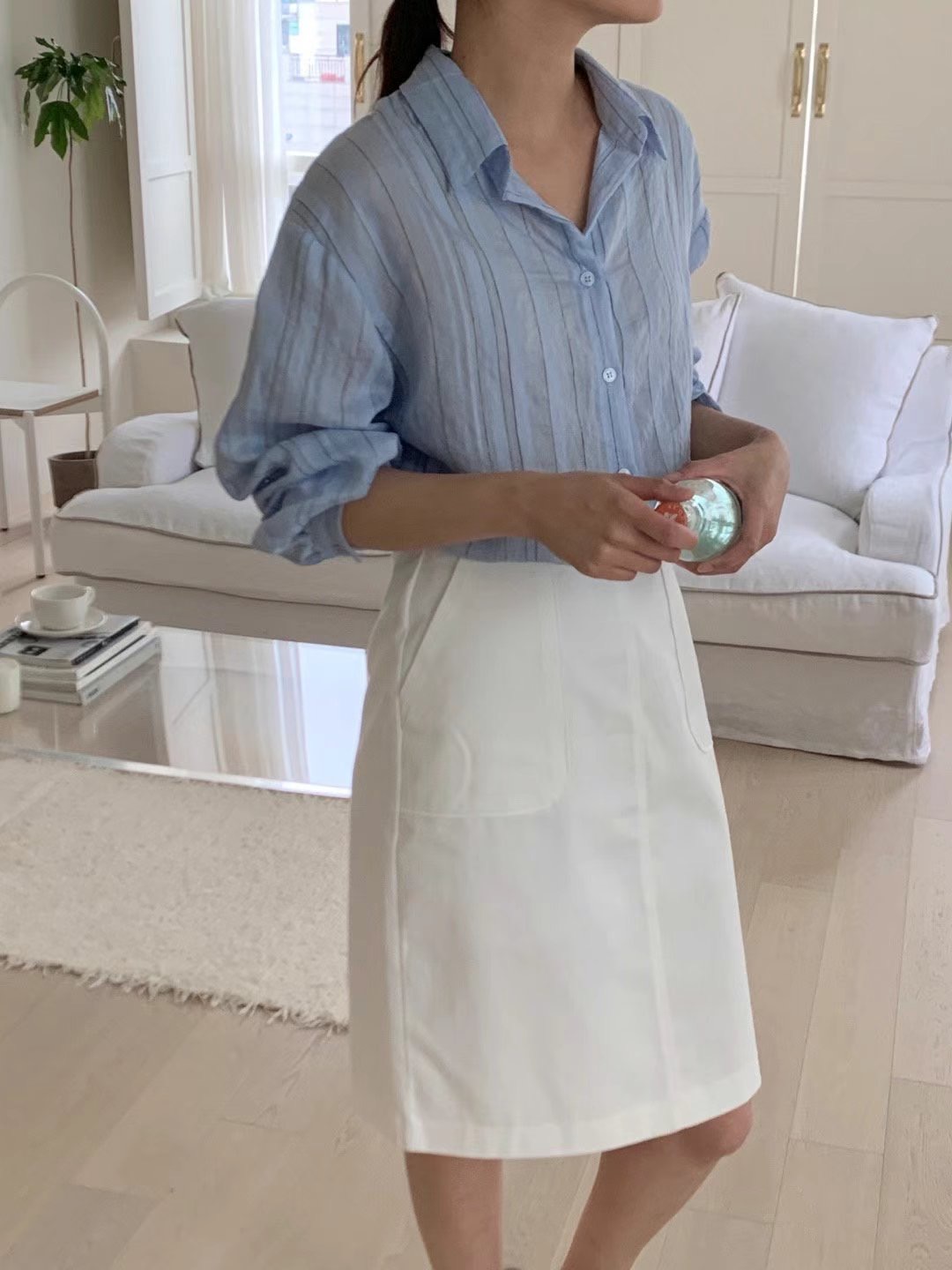 COMMA-콤마-T直郵韓國代購女裝新款時尚推薦熱賣襯衫蕾絲衫COMMA襯衫/蕾絲衫圖色1