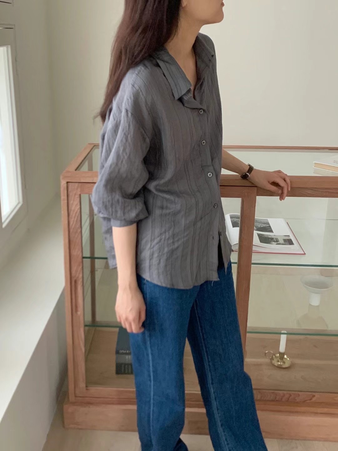 COMMA-콤마-T直郵韓國代購女裝新款時尚推薦熱賣襯衫蕾絲衫COMMA襯衫/蕾絲衫圖色2