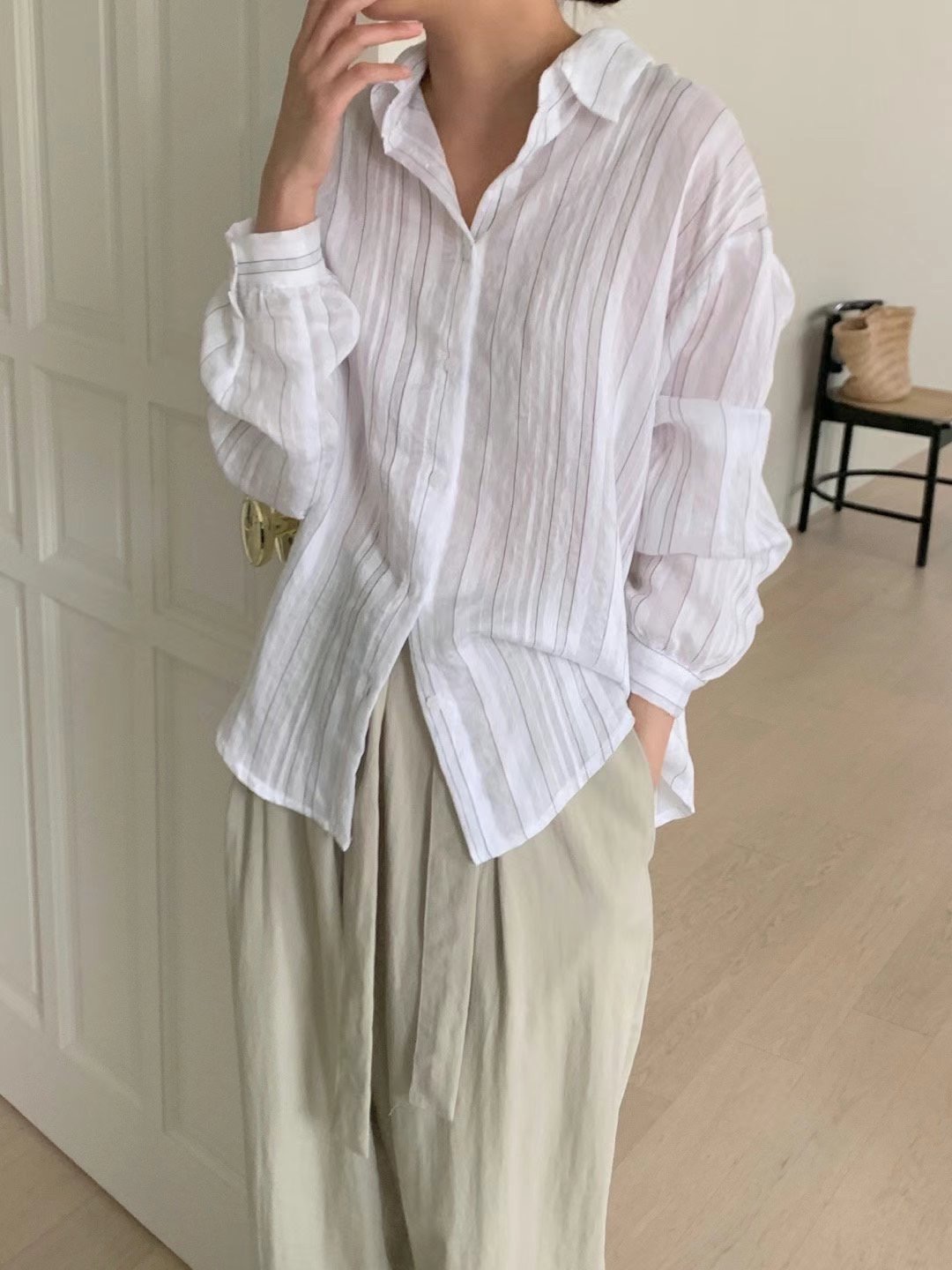 COMMA-콤마-T直郵韓國代購女裝新款時尚推薦熱賣襯衫蕾絲衫COMMA襯衫/蕾絲衫圖色3