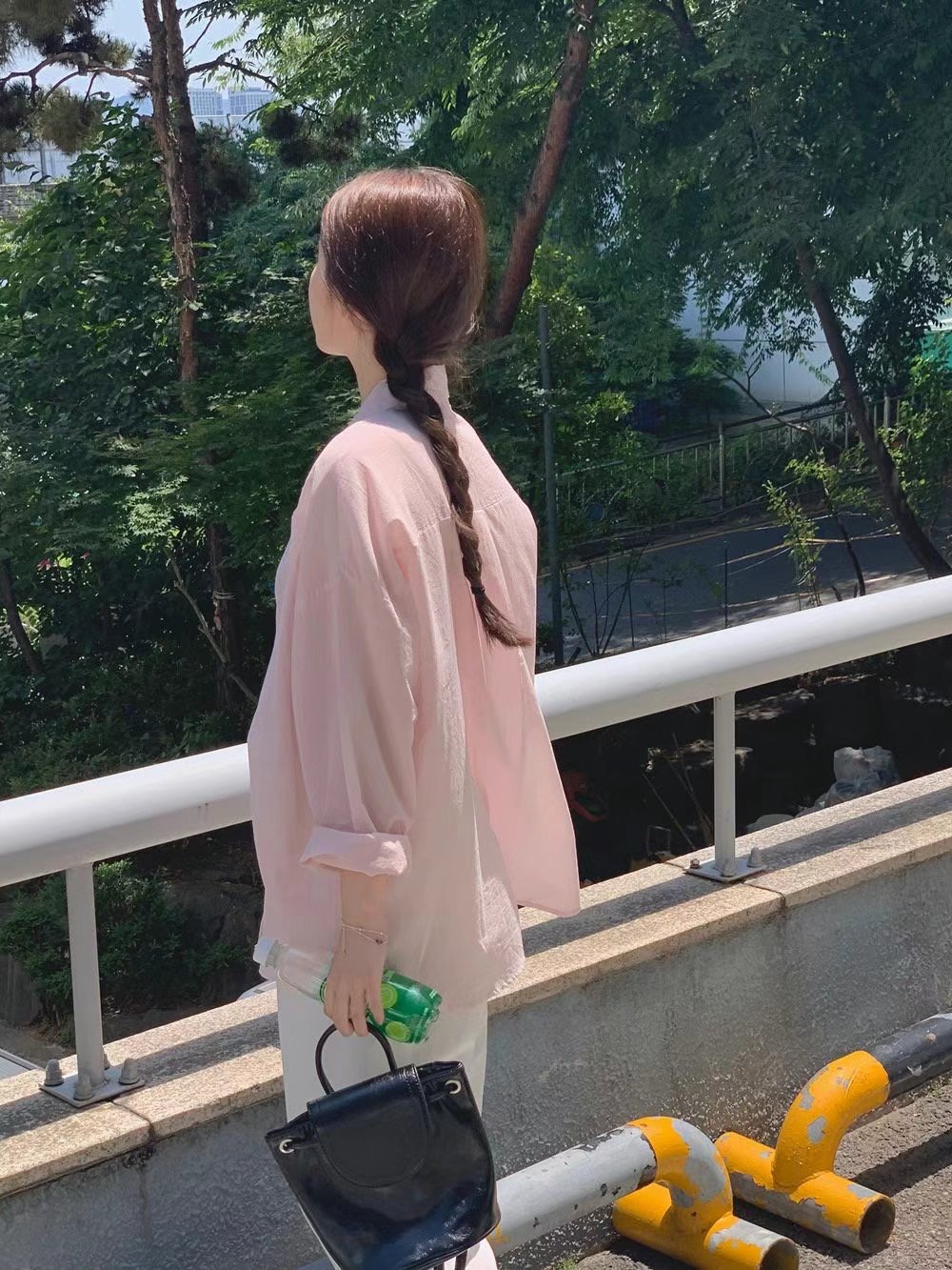 COMMA-콤마-T韓國直郵東大門實拍女裝新款休閑襯衫蕾絲衫COMMA襯衫/蕾絲衫