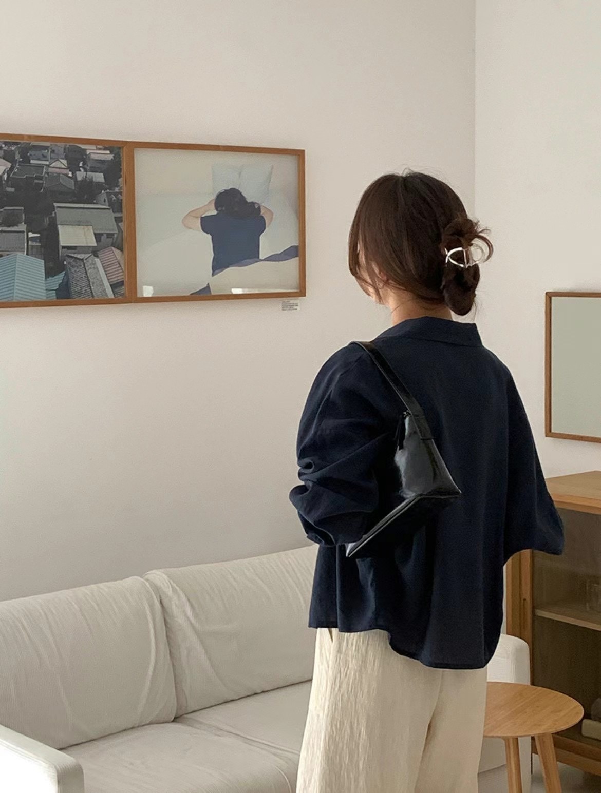 COMMA-콤마-T韓國直郵東大門實拍女裝新品職業襯衫蕾絲衫COMMA襯衫/蕾絲衫