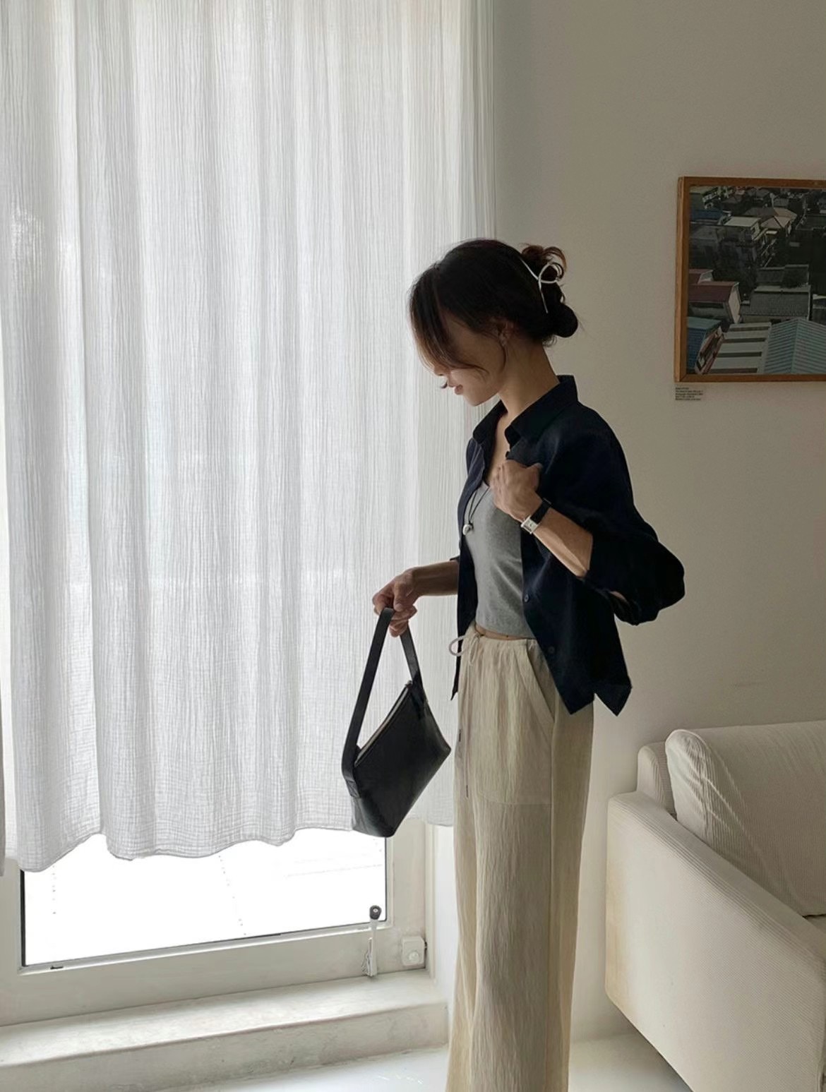 COMMA-콤마-T韓國直郵東大門實拍女裝新品職業襯衫蕾絲衫COMMA襯衫/蕾絲衫圖色3