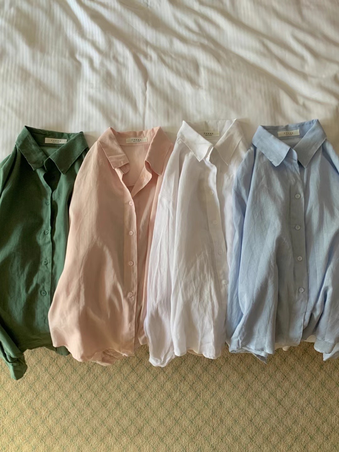 COMMA-콤마-T直郵韓國代購女裝新款職業時尚休閑襯衫蕾絲衫COMMA襯衫/蕾絲衫