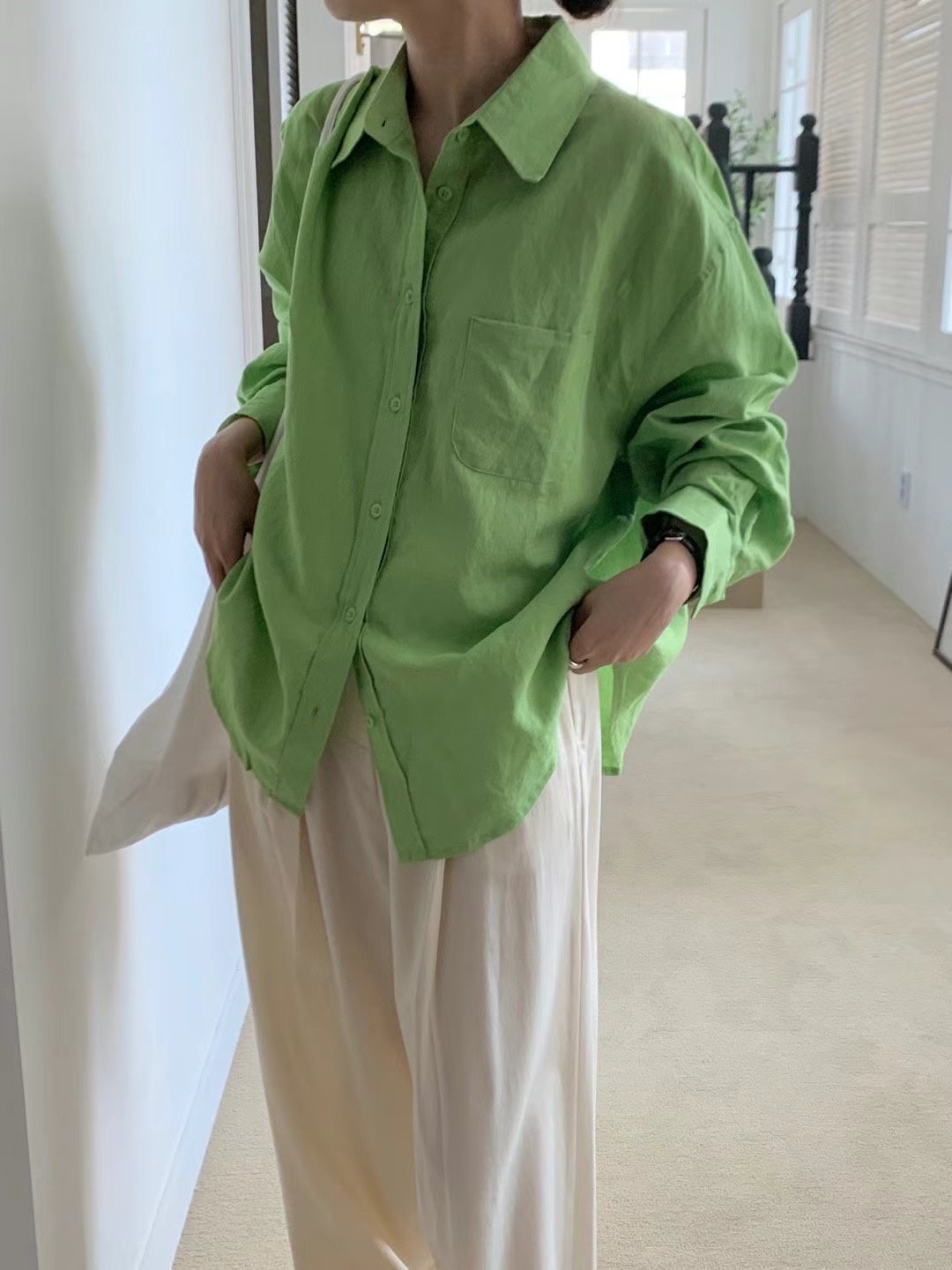 COMMA-콤마-T直郵韓國代購女裝新品休閑時尚人氣襯衫蕾絲衫COMMA襯衫/蕾絲衫圖色2