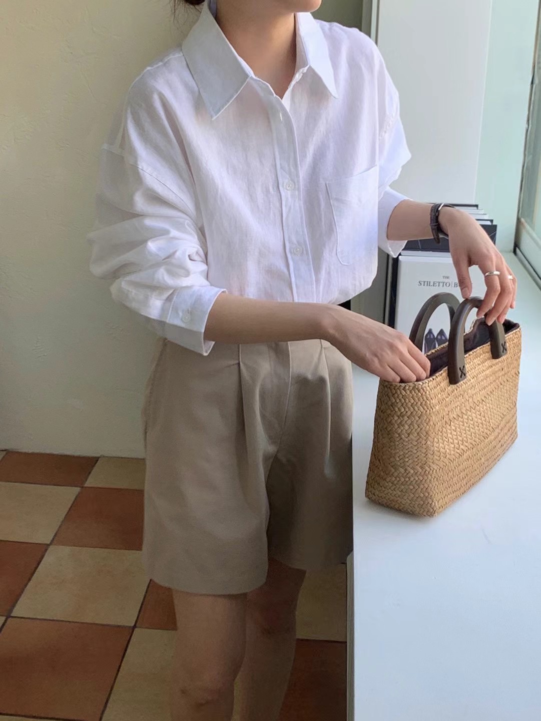 COMMA-콤마-T直郵韓國代購女裝新品休閑時尚人氣襯衫蕾絲衫COMMA襯衫/蕾絲衫圖色3