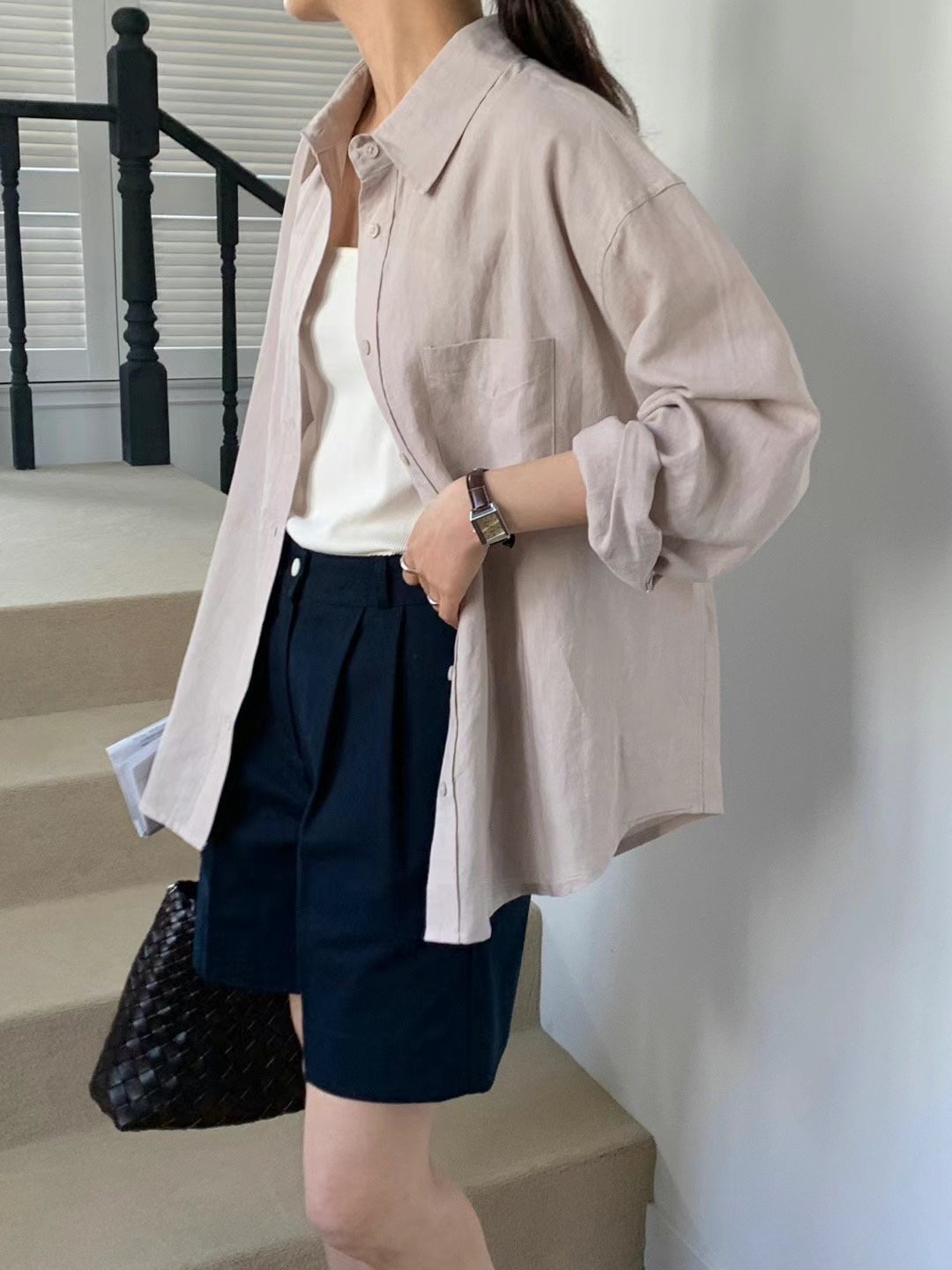 COMMA-콤마-T直郵韓國代購女裝新品休閑時尚人氣襯衫蕾絲衫COMMA襯衫/蕾絲衫圖色5