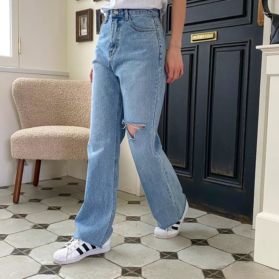 MISSJEAN直郵韓國代購女裝新款熱賣職業推薦休閑時尚牛仔褲MISSJEAN牛仔褲