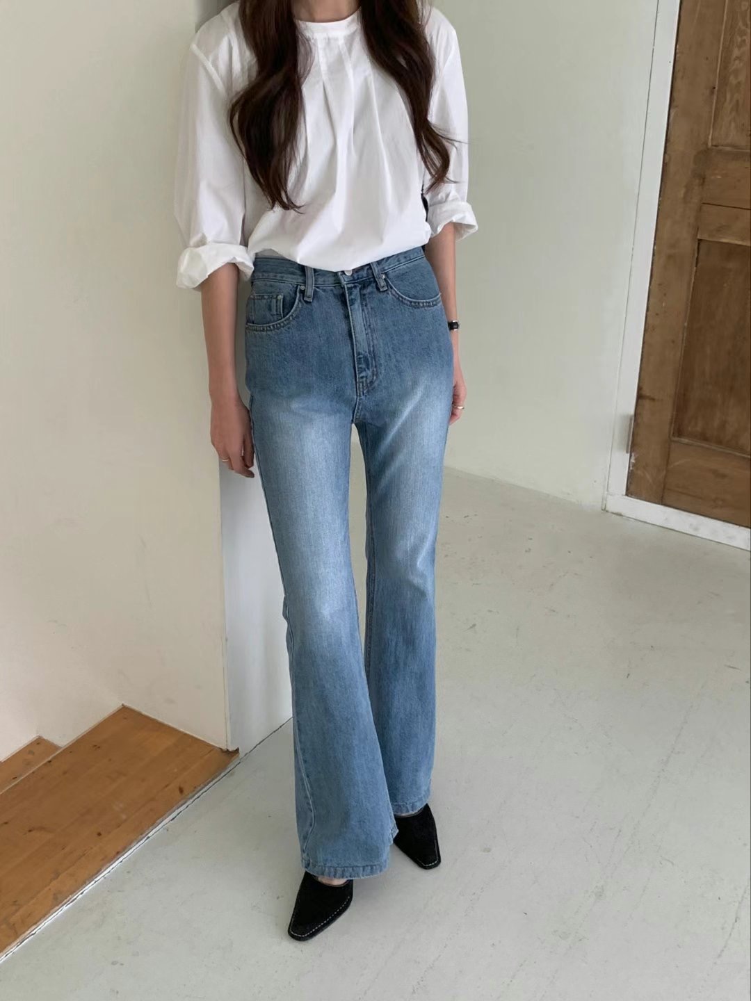 MISSJEAN韓國直郵女裝新款時尚人氣推薦熱賣職業真品牛仔褲MISSJEAN牛仔褲圖色1