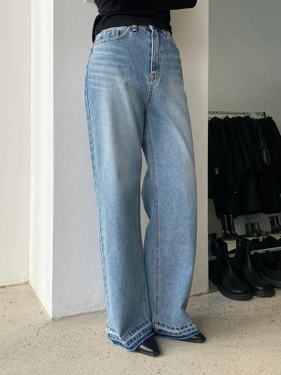 MISSJEAN韓國直郵東大門實拍女裝新款人氣時尚24春夏牛仔褲MISSJEAN牛仔褲