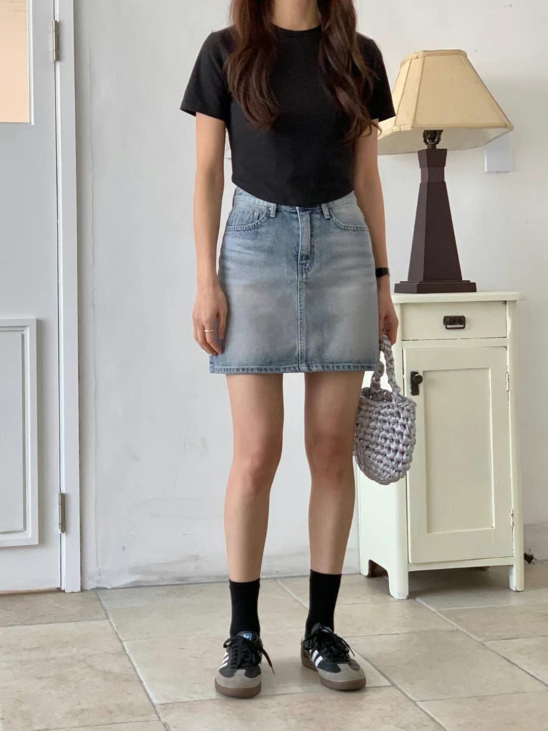 MISSJEAN韓國直郵女裝新品人氣休閑推薦24春夏熱賣職業短裙MISSJEAN短裙