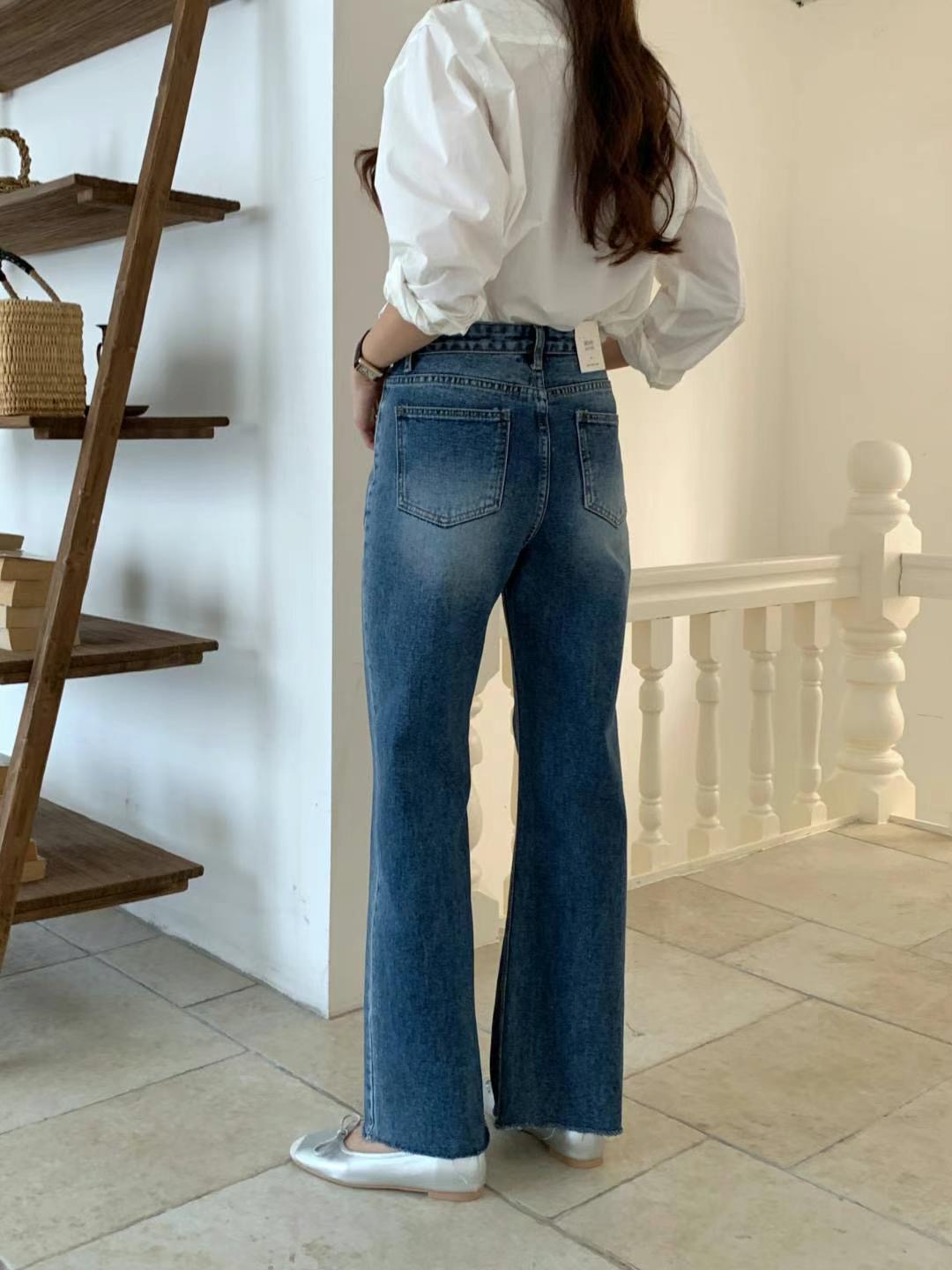 MISSJEAN韓國直郵女裝新品人氣推薦時尚熱賣真品休閑牛仔褲MISSJEAN牛仔褲