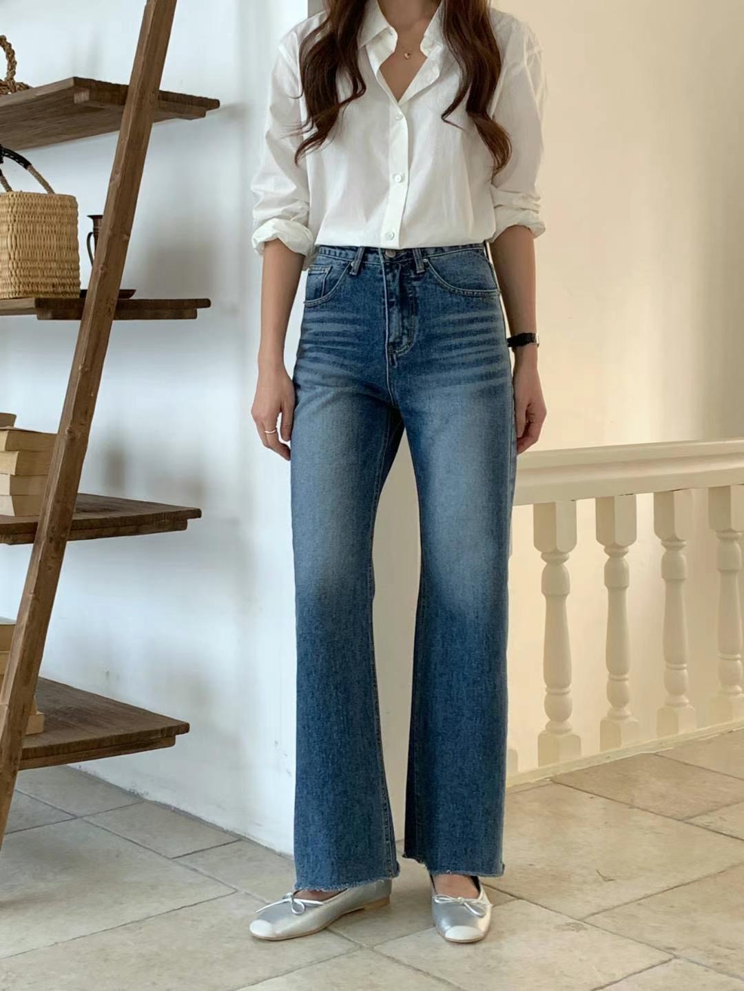 MISSJEAN韓國直郵女裝新品人氣推薦時尚熱賣真品休閑牛仔褲MISSJEAN牛仔褲圖色1