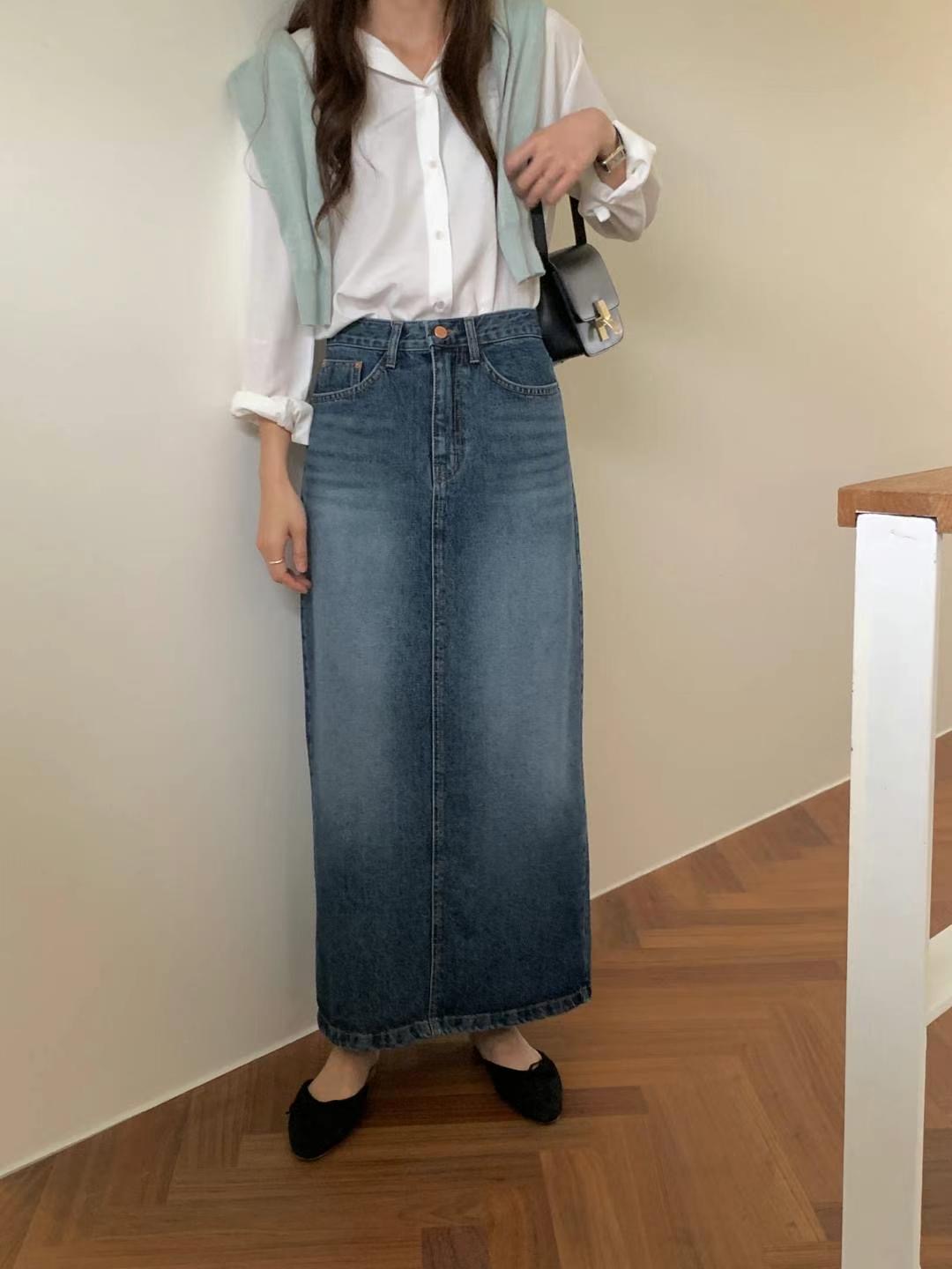 MISSJEAN韓國直郵東大門代購女裝新品真品熱賣人氣24春夏長裙MISSJEAN長裙