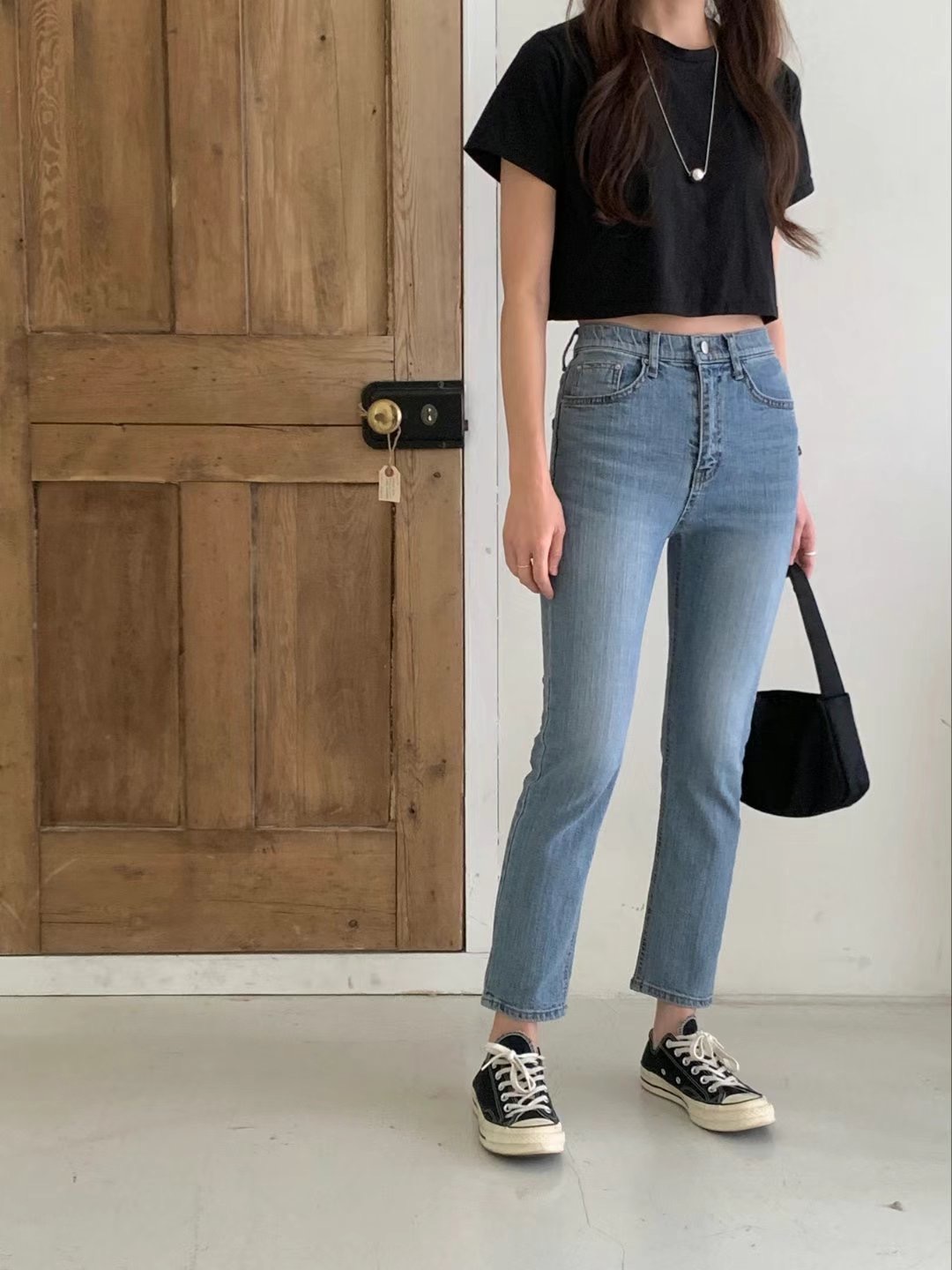 MISSJEAN韓國直郵東大門代購女裝新款休閑推薦人氣真品牛仔褲MISSJEAN牛仔褲