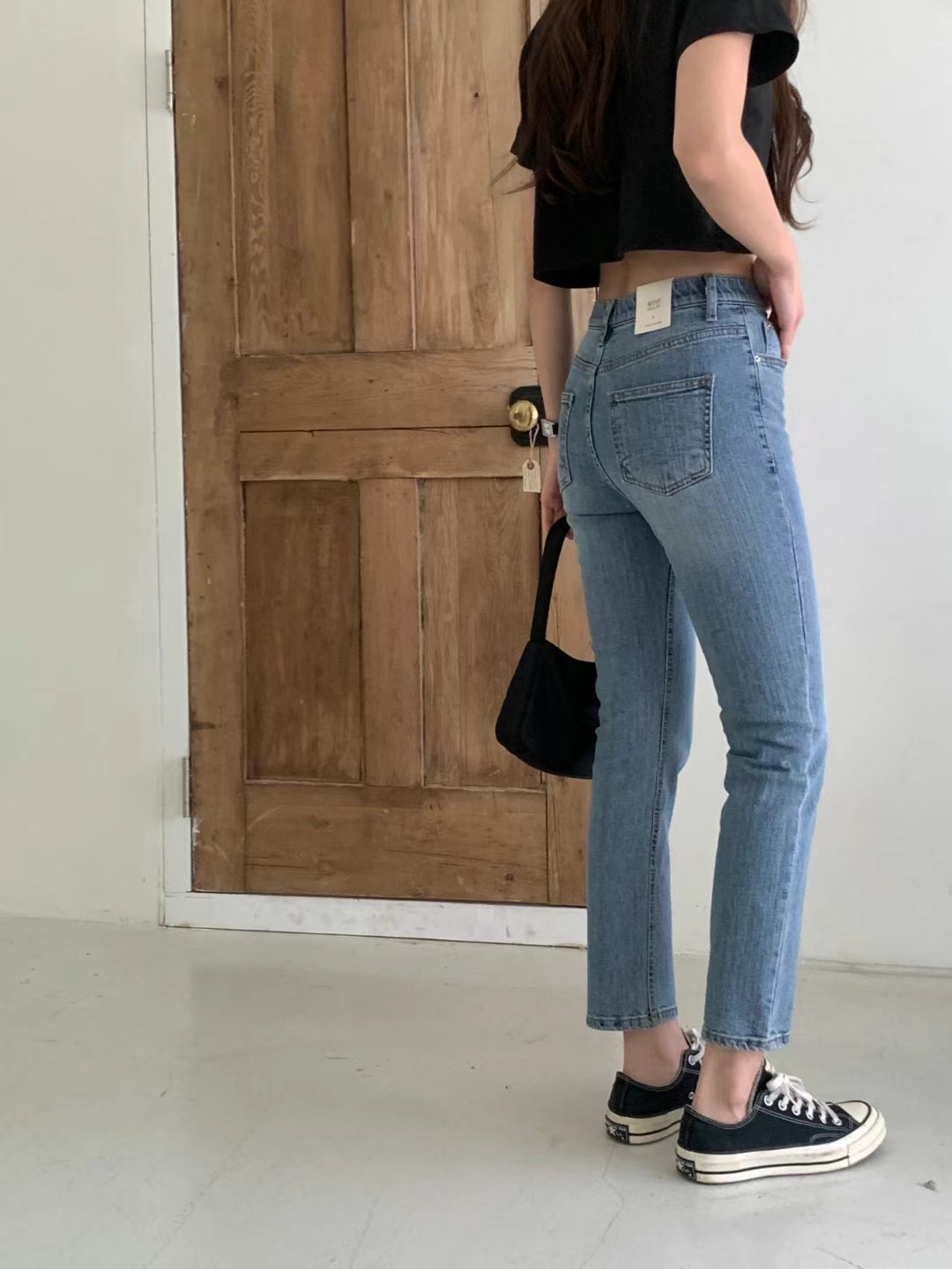 MISSJEAN韓國直郵東大門代購女裝新款休閑推薦人氣真品牛仔褲MISSJEAN牛仔褲