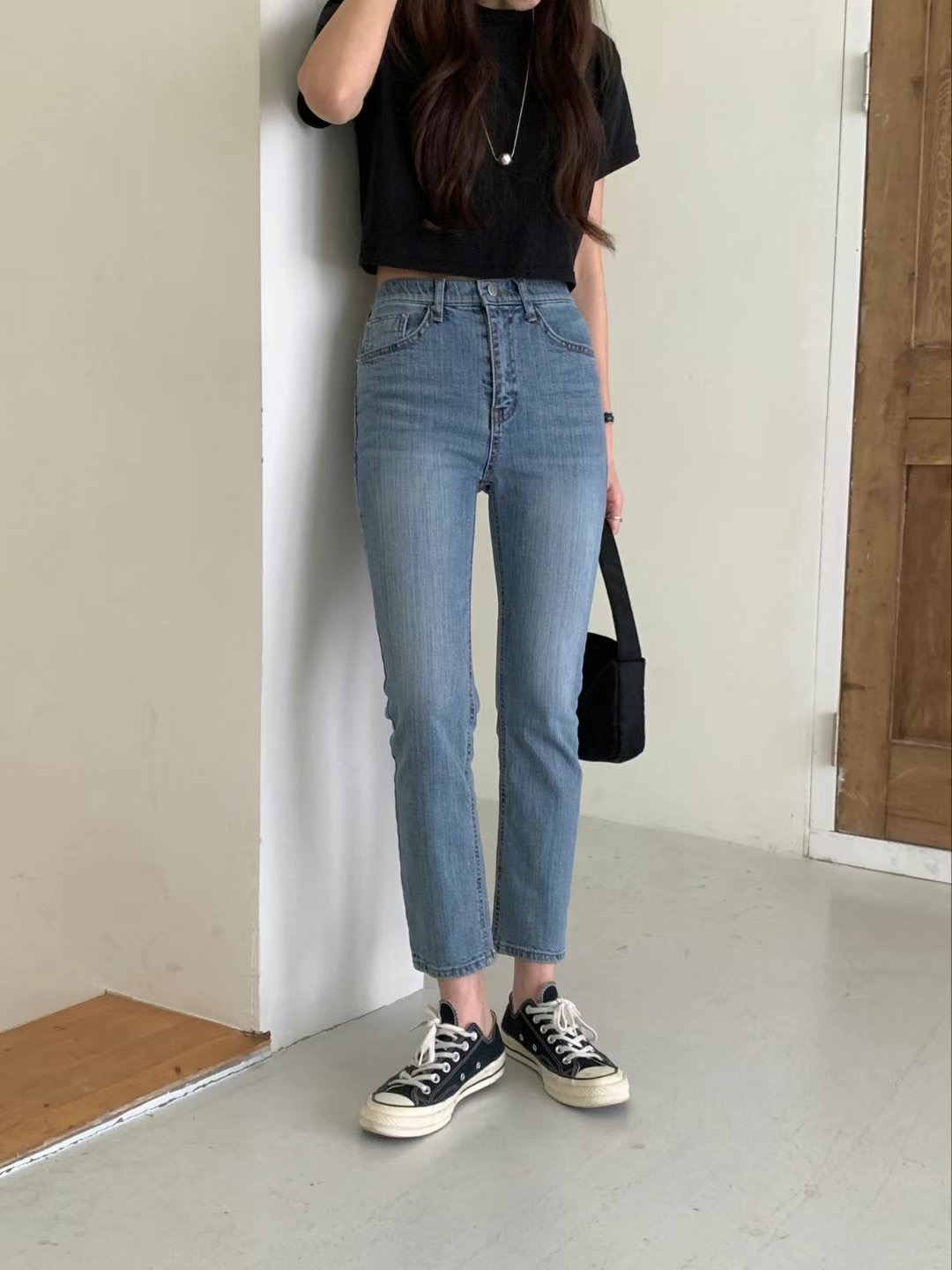 MISSJEAN韓國直郵東大門代購女裝新款休閑推薦人氣真品牛仔褲MISSJEAN牛仔褲圖色1