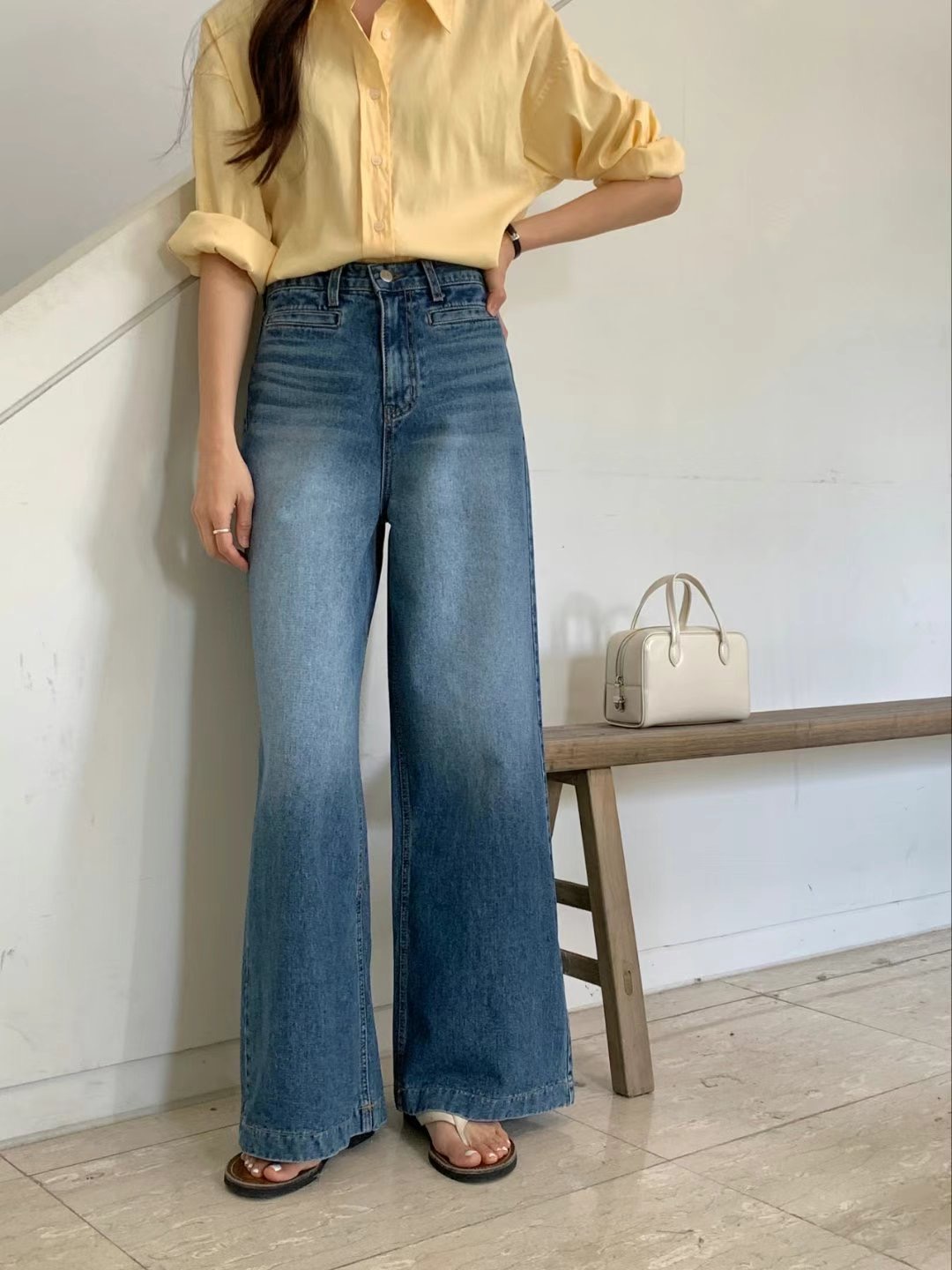 MISSJEAN韓國直郵東大門實拍女裝新品真品時尚熱賣推薦牛仔褲MISSJEAN牛仔褲圖色1