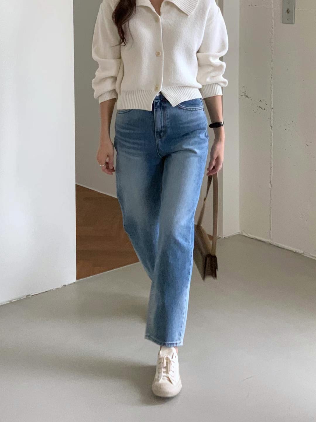 MISSJEAN韓國直郵東大門實拍女裝新款推薦職業真品人氣牛仔褲MISSJEAN牛仔褲圖色1