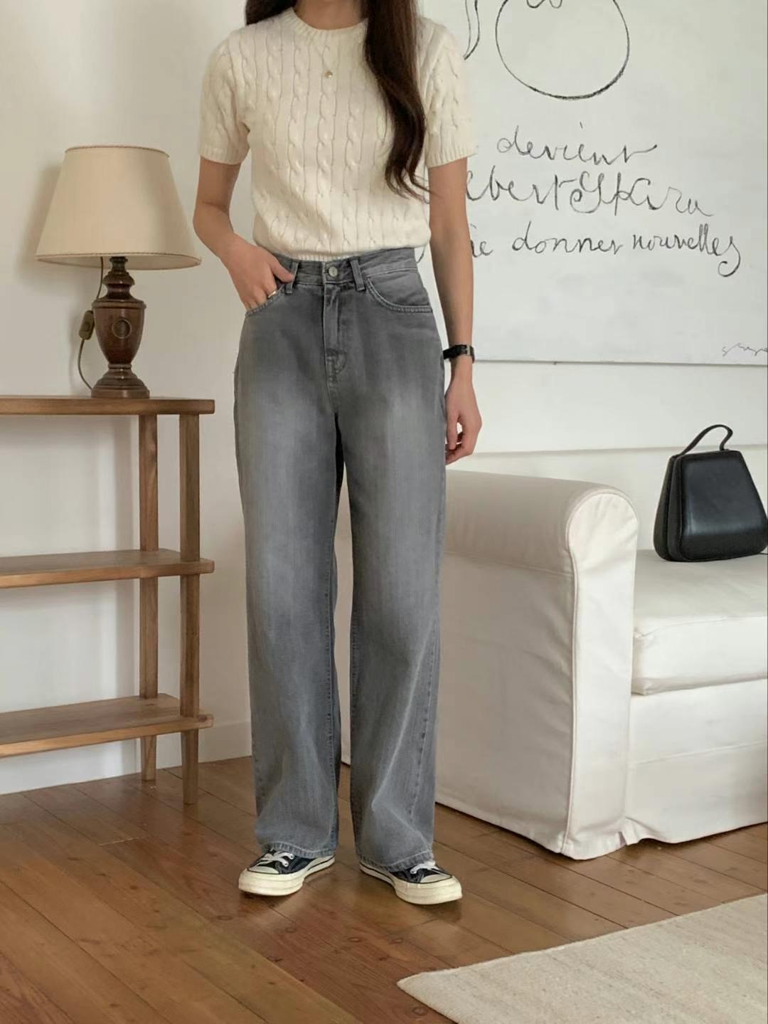 MISSJEAN韓國直郵東大門代購女裝新品休閑時尚熱賣推薦牛仔褲MISSJEAN牛仔褲圖色1