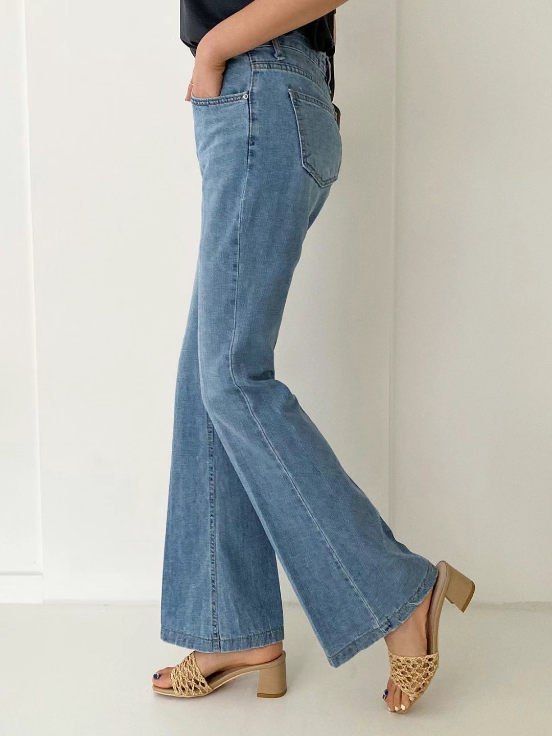 MISSJEAN韓國直郵女裝新品休閑時尚24春夏推薦真品牛仔褲MISSJEAN牛仔褲