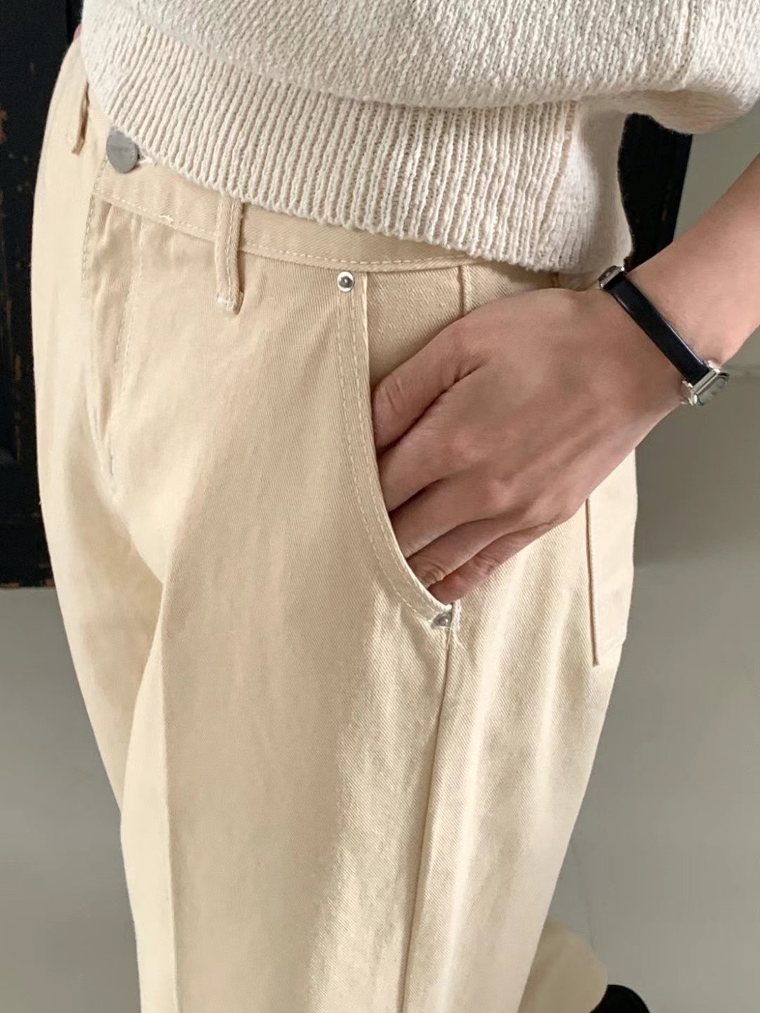 MISSJEAN直郵韓國代購女裝新品推薦職業熱賣真品休閑休閑褲MISSJEAN休閑褲