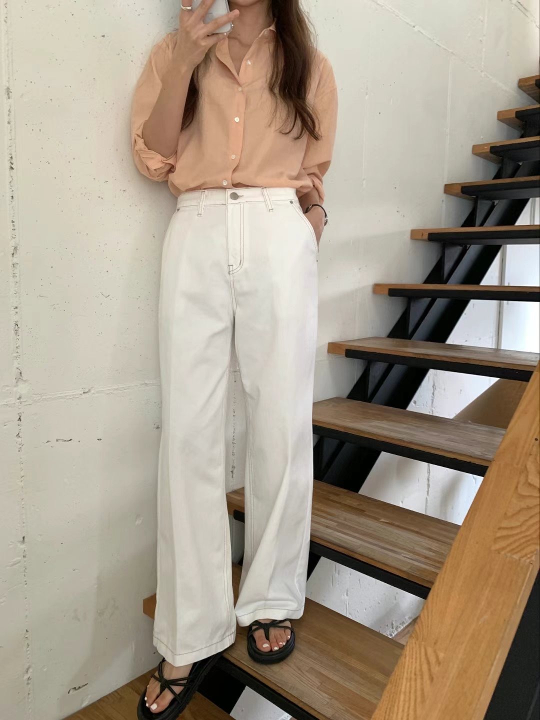 MISSJEAN直郵韓國代購女裝新品推薦職業熱賣真品休閑休閑褲MISSJEAN休閑褲圖色2
