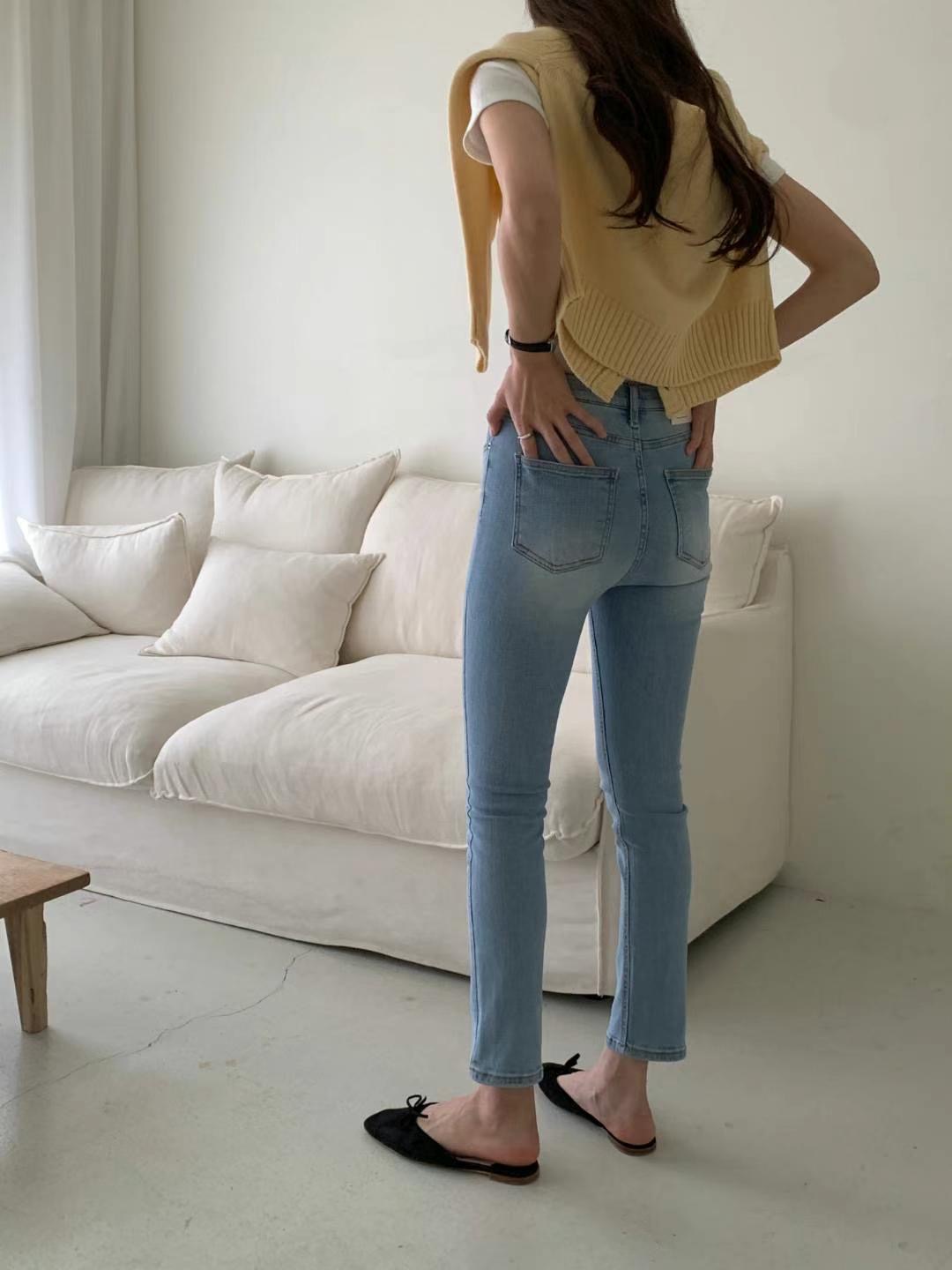 MISSJEAN韓國直郵東大門代購女裝新品24春夏推薦真品牛仔褲MISSJEAN牛仔褲