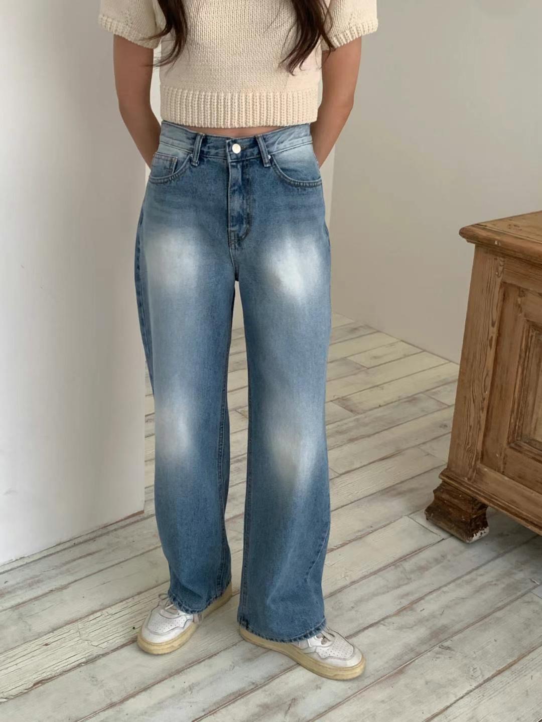 MISSJEAN直郵韓國代購女裝新品時尚熱賣休閑真品職業牛仔褲MISSJEAN牛仔褲圖色1