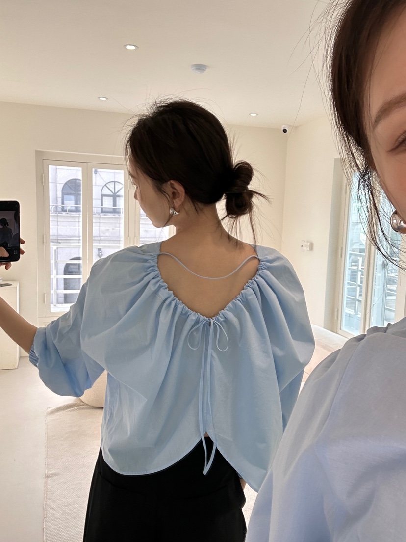 ME MO韓國直郵女裝新款真品推薦熱賣24春夏人氣襯衫蕾絲衫ME MO襯衫/蕾絲衫