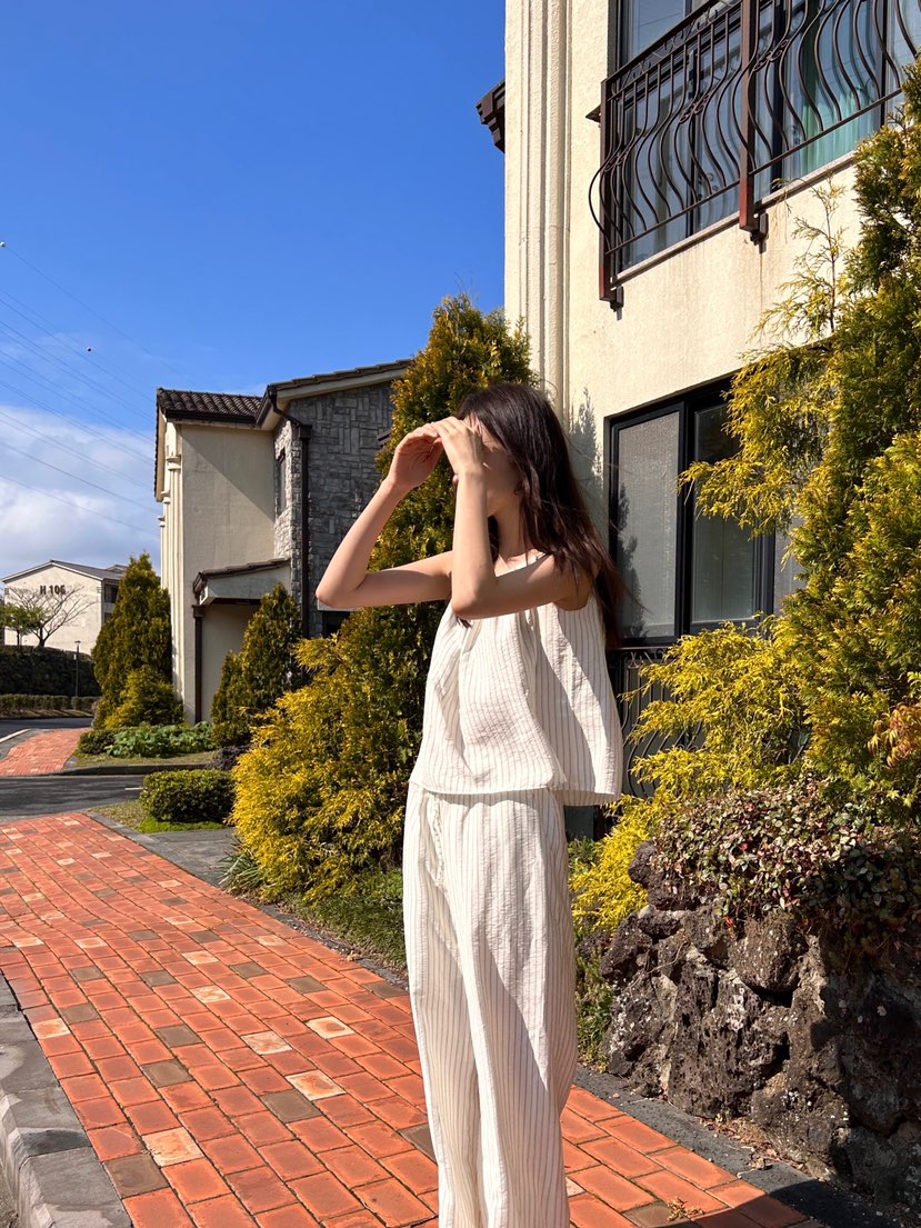 ME MO韓國直郵東大門實拍女裝新款推薦休閑真品時尚吊帶背心ME MO吊帶/背心