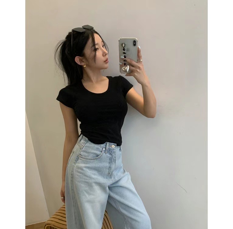 OUR HOUR韓國直郵女裝新品熱賣休閑真品職業人氣推薦時尚T恤MELLOT恤圖色1