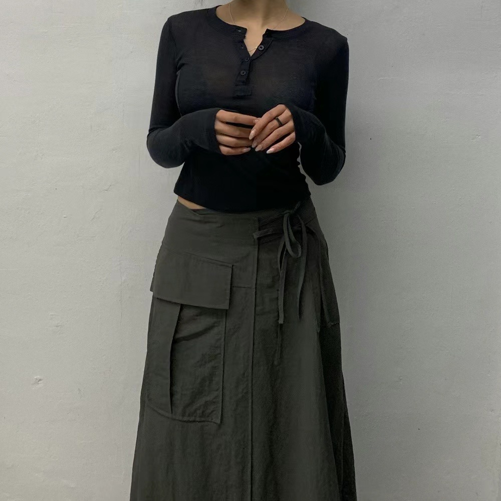 OUR HOUR韓國直郵女裝新款休閑熱賣時尚職業推薦人氣長袖T恤MELLO長袖T恤