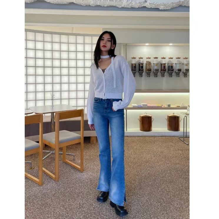 OUR HOUR直郵韓國代購女裝新品時尚休閑推薦真品職業針織衫MELLO針織衫圖色1