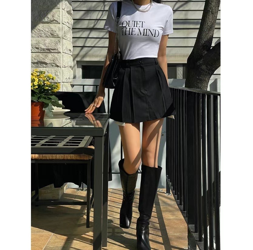 OUR HOUR韓國直郵東大門代購女裝新款24春夏時尚短裙口袋MELLO短裙圖色2