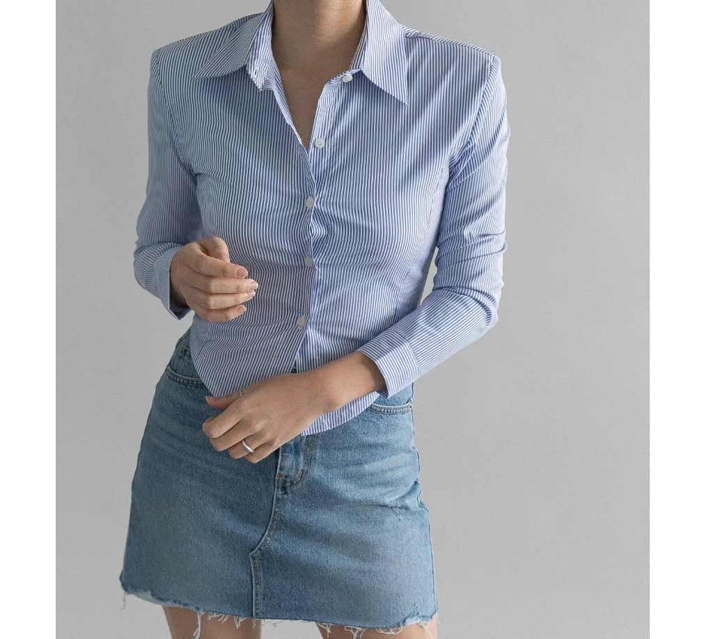 OUR HOUR韓國直郵女裝新品休閑推薦時尚熱賣真品襯衫蕾絲衫MELLO襯衫/蕾絲衫