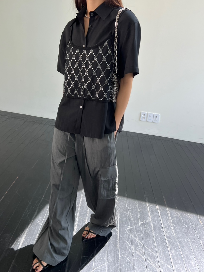 Special韓國直郵東大門實拍女裝新品休閑推薦真品熱賣吊帶背心SPECIAL吊帶/背心