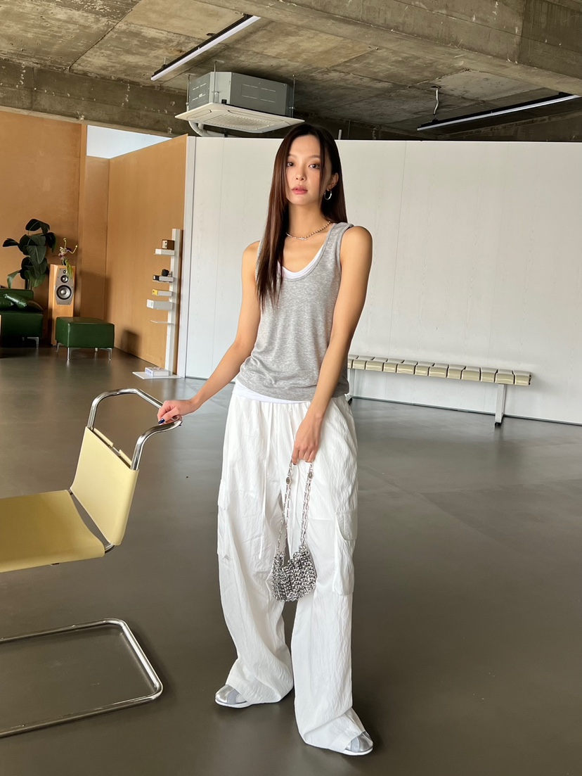 Special韓國直郵東大門代購女裝新品人氣推薦24春夏休閑褲工裝褲SPECIAL休閑褲