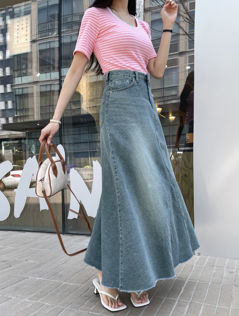 LEA/ASHER-J韓國直郵東大門實拍女裝新品休閑熱賣職業長裙이향長裙