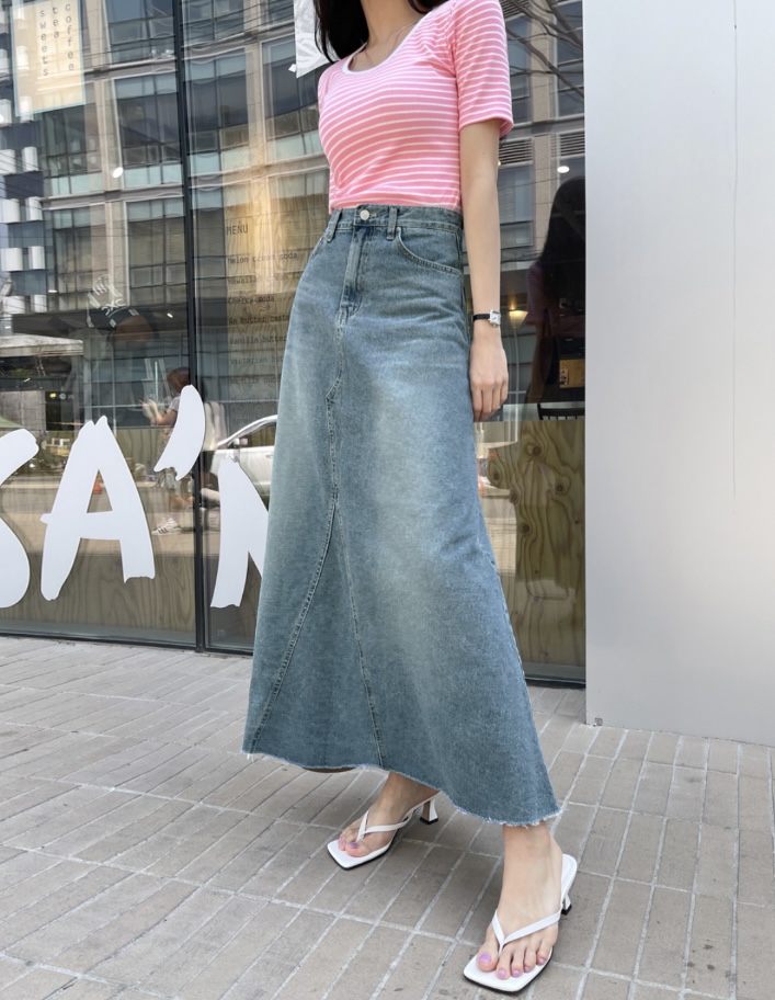 LEA/ASHER-J韓國直郵東大門實拍女裝新品休閑熱賣職業長裙이향長裙