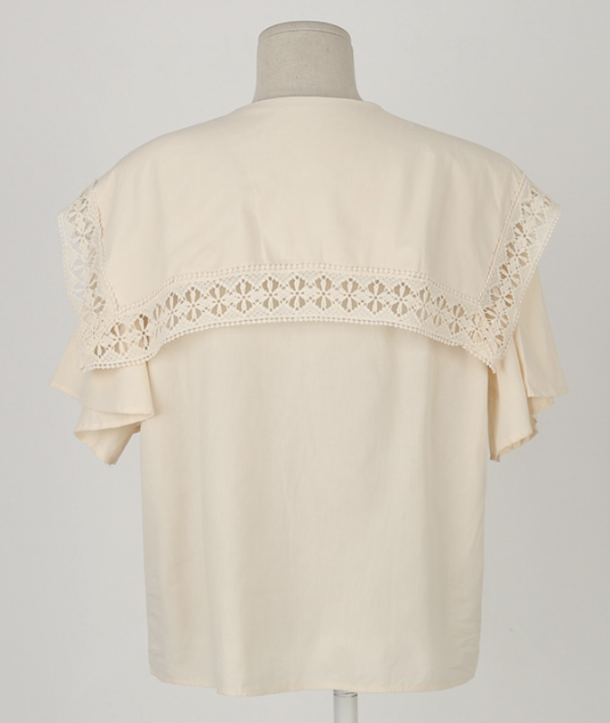 LEA/ASHER-J韓國直郵東大門實拍女裝新品人氣時尚襯衫蕾絲衫이향襯衫/蕾絲衫