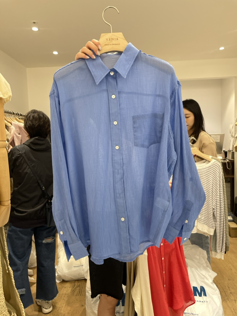 VENIR韓國直郵東大門實拍女裝新品熱賣24春夏真品襯衫蕾絲衫VENIR-a襯衫/蕾絲衫圖色5