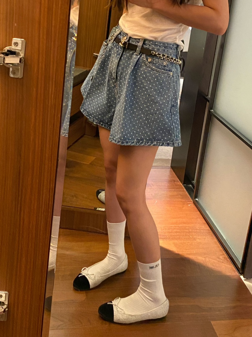 VIRKIN韓國直郵女裝新品休閑真品熱賣推薦人氣24春夏短褲牛仔布THE STARDUST短褲