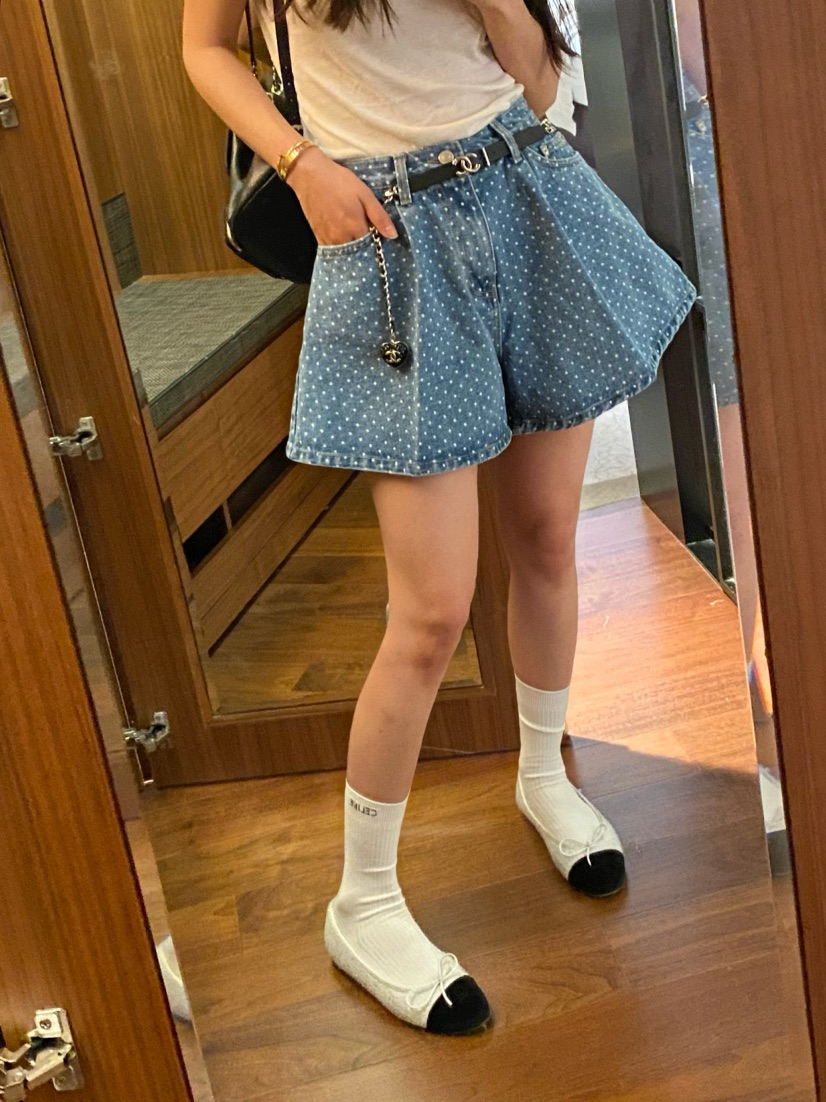 VIRKIN韓國直郵女裝新品休閑真品熱賣推薦人氣24春夏短褲牛仔布THE STARDUST短褲