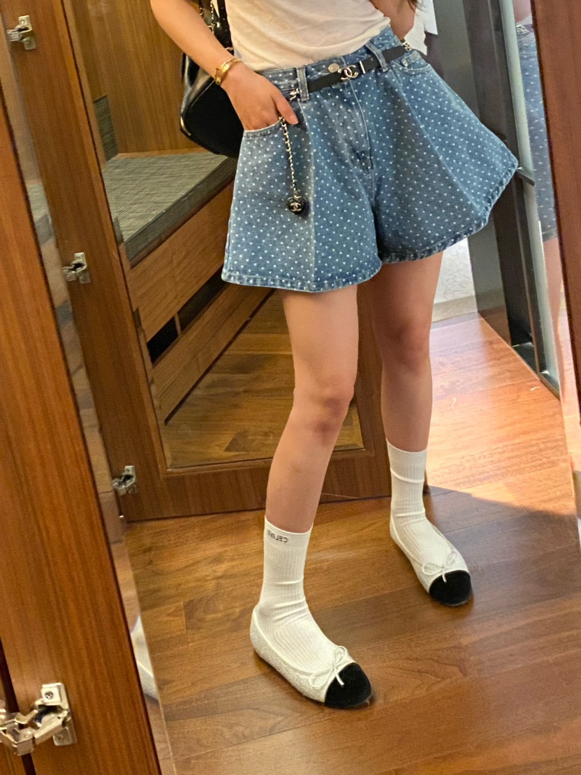 VIRKIN韓國直郵女裝新品休閑真品熱賣推薦人氣24春夏短褲牛仔布THE STARDUST短褲