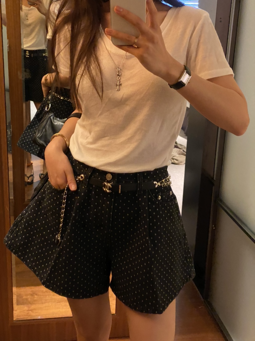 VIRKIN韓國直郵女裝新品休閑真品熱賣推薦人氣24春夏短褲牛仔布THE STARDUST短褲