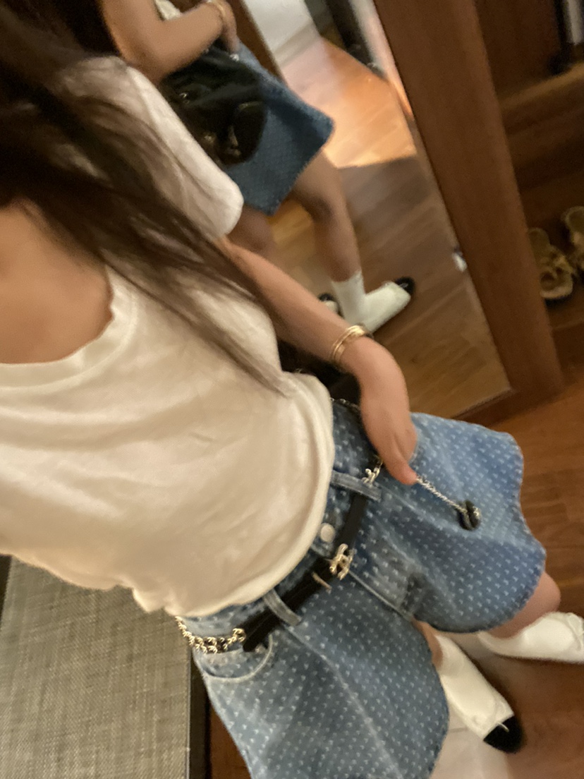 VIRKIN韓國直郵女裝新品休閑真品熱賣推薦人氣24春夏短褲牛仔布THE STARDUST短褲